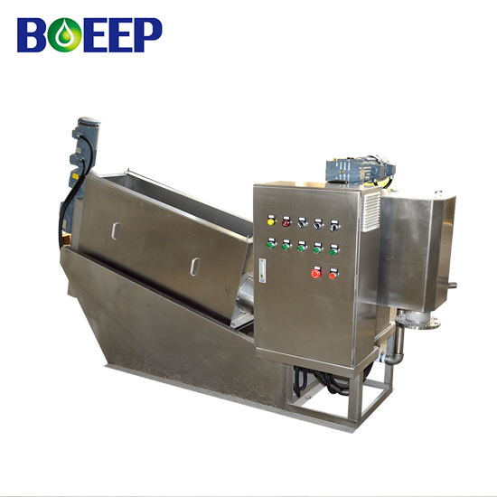 Clog Free Volute Press Sludge Dehydrator for Brewery Wastewater Treatment
