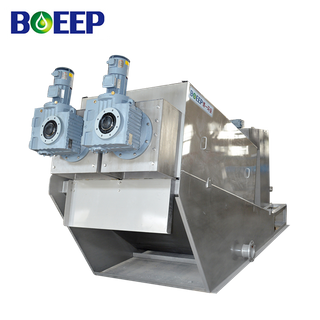 Eco-friendly Volute Filter Press Sludge Dehydrator Beverage Plant Wastewater